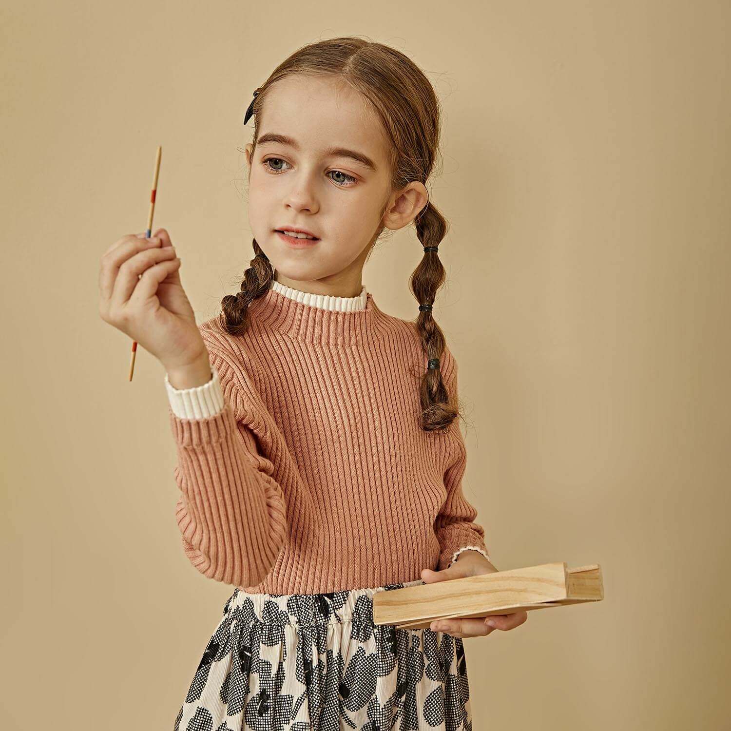 Uncle Cotton Cashmere-Organic Cotton Girls' Sweater