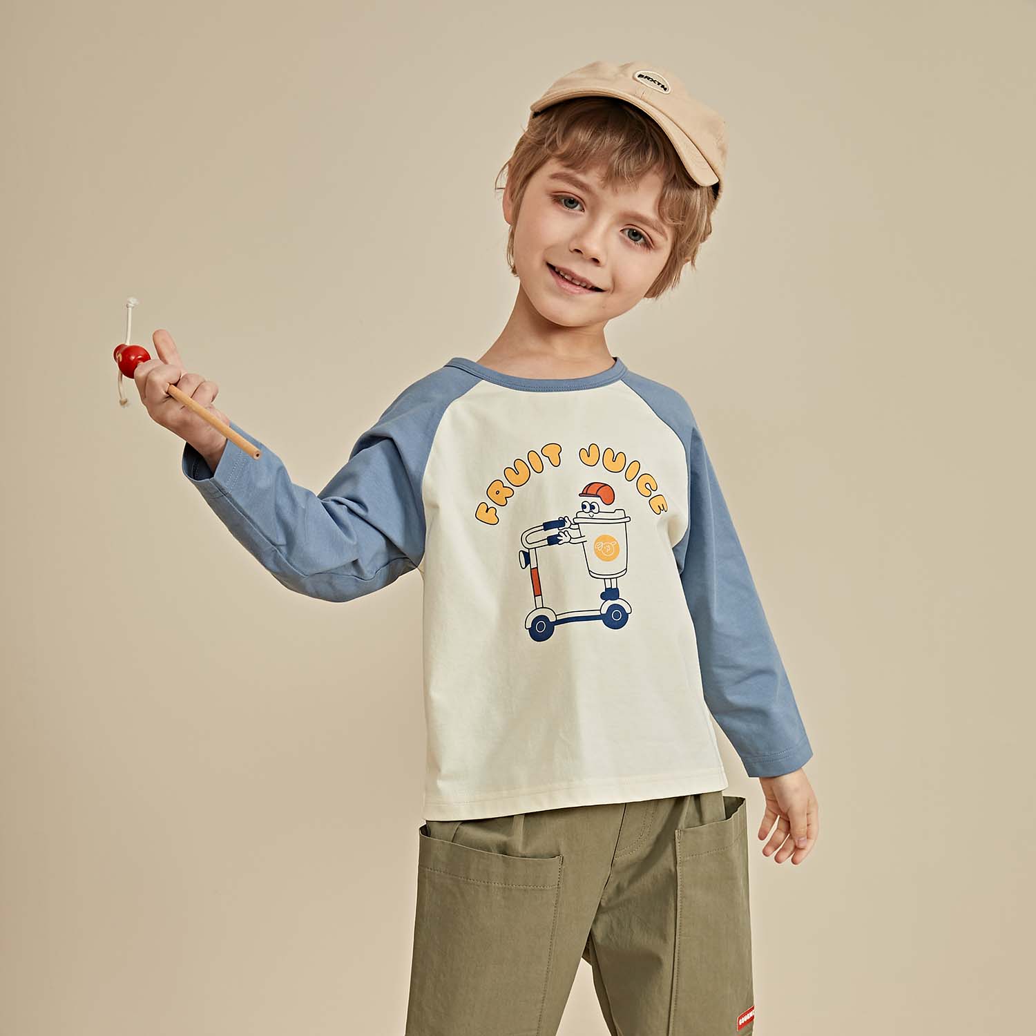 Uncle Cotton Boys' Long Sleeve T-Shirt