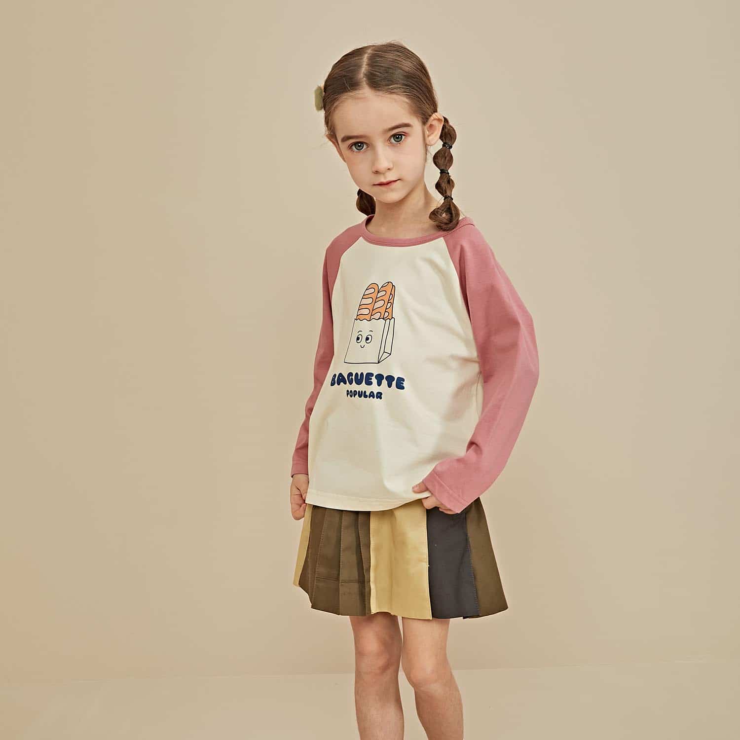 Uncle Cotton Girls' Long Sleeve T-Shirt