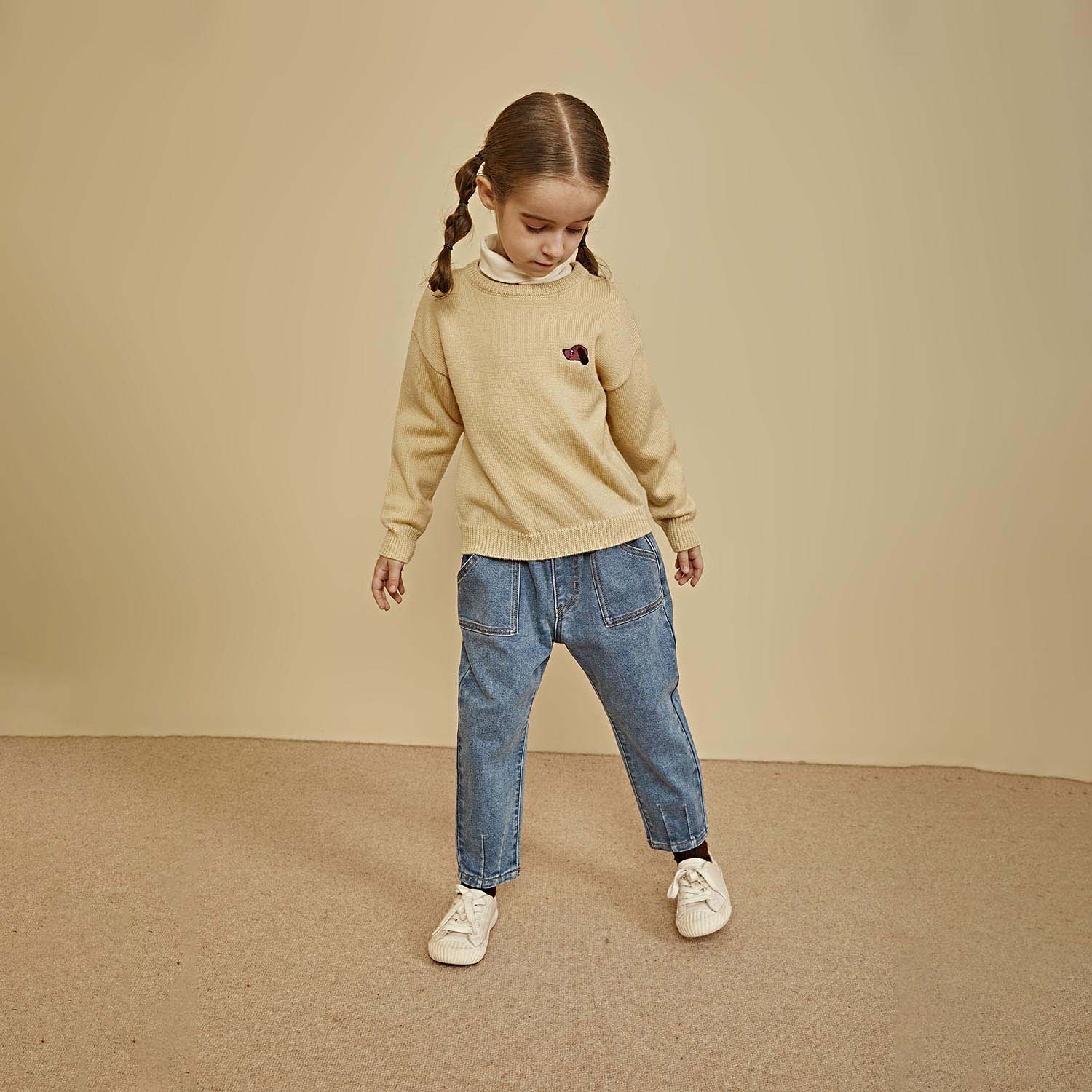 Uncle Cotton Girls’ Merino Wool Sweater (Machine Washable) - Image 2